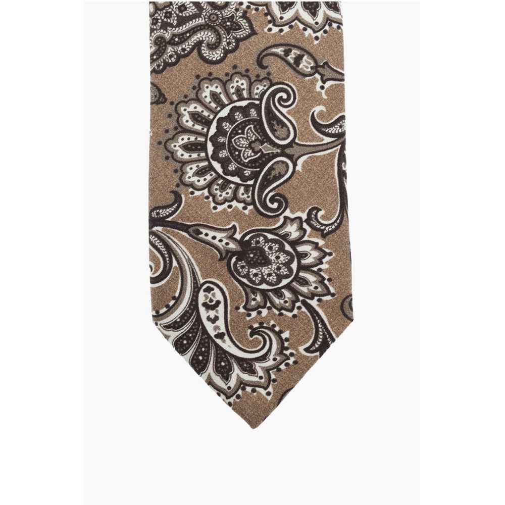Corneliani CC COLLECTION Paisley Patterned Silk Tie - Image 2