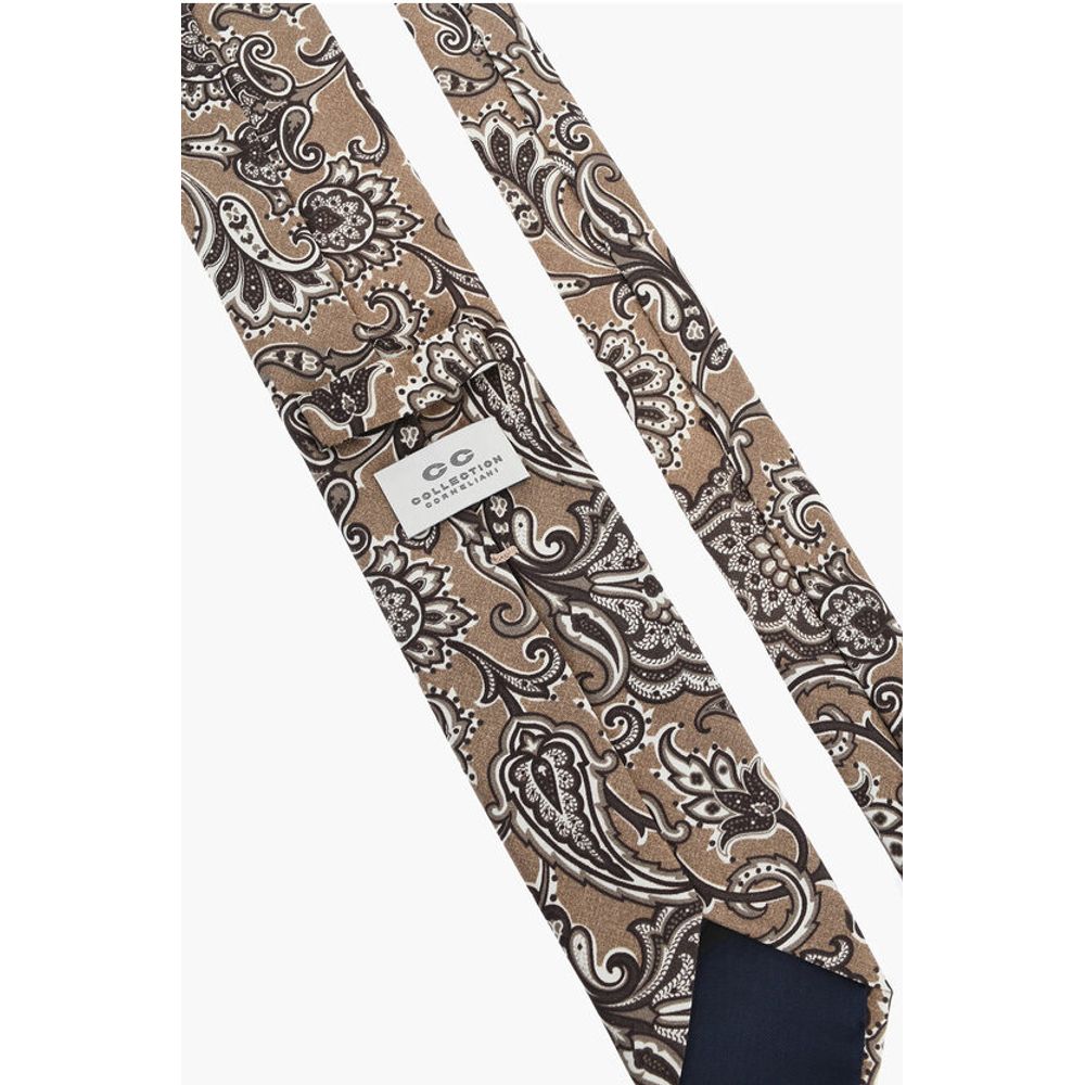 Corneliani CC COLLECTION Paisley Patterned Silk Tie - Image 3
