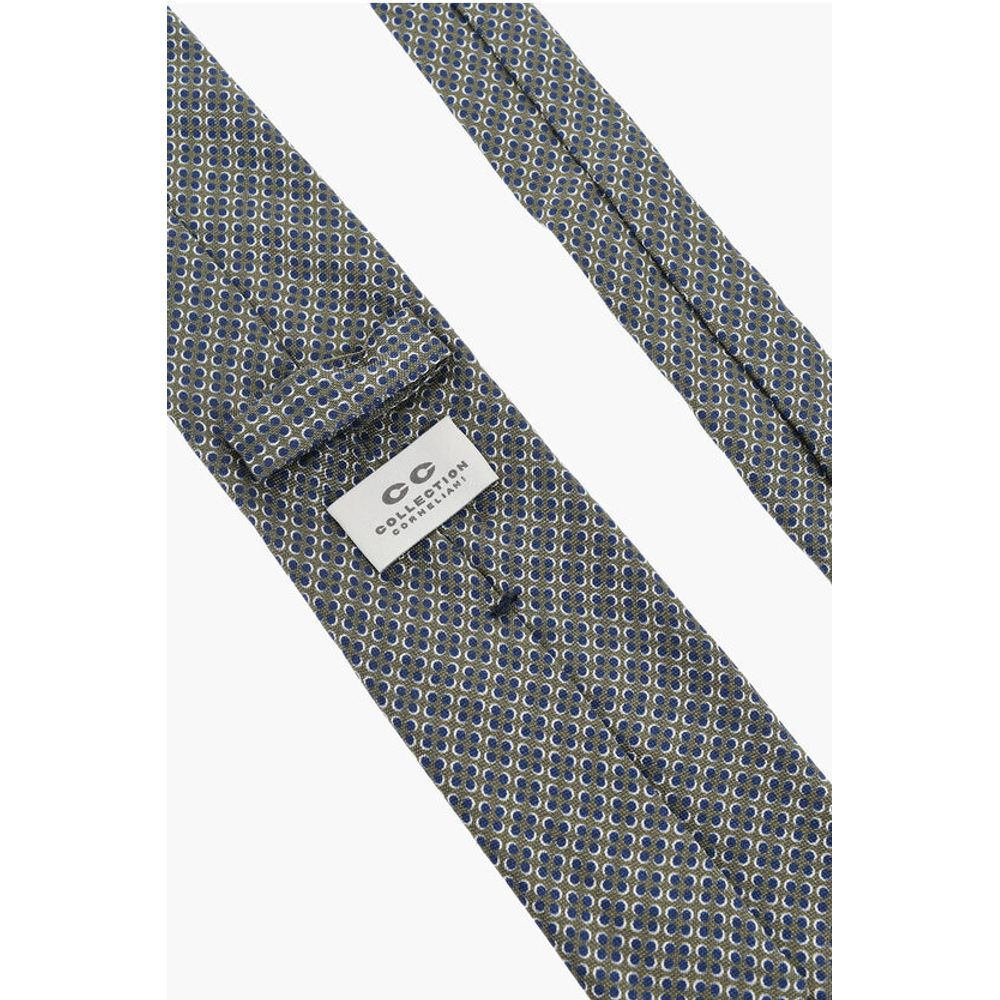 Corneliani CC COLLECTION Geometric Patterned Silk Tie - Image 3