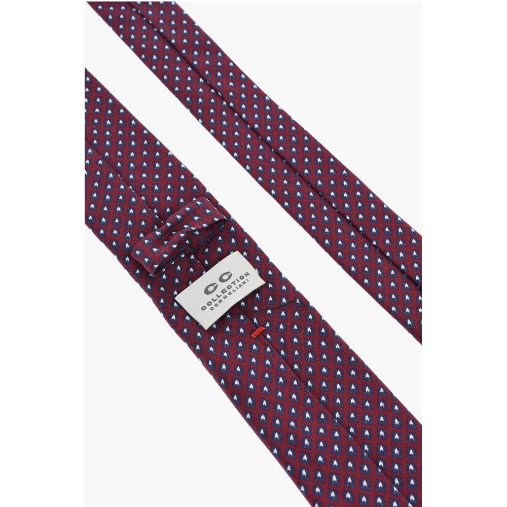 Corneliani CC COLLECTION Geometric Patterned Silk Tie - Image 3
