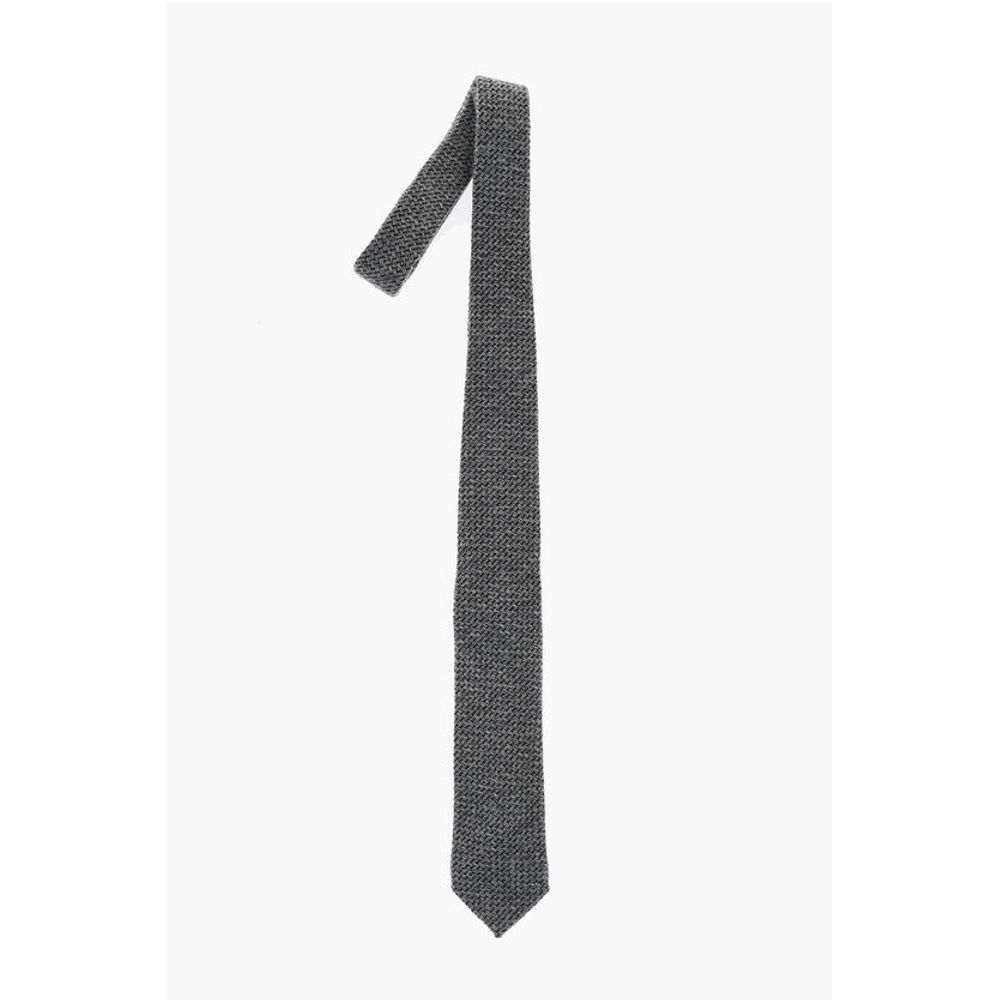 Corneliani TREND Geometric Patterned Wool Blend Tie