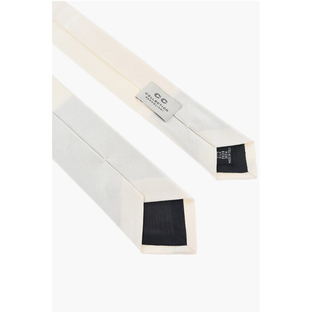 Corneliani CC COLLECTION Silk Satin Slim Tie - Image 3