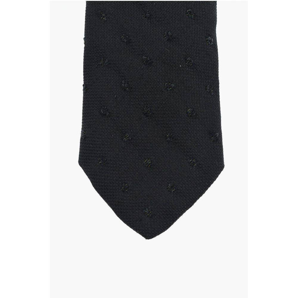 Corneliani CC COLLECTION Jacquard Cotton Blend Tie - Image 2