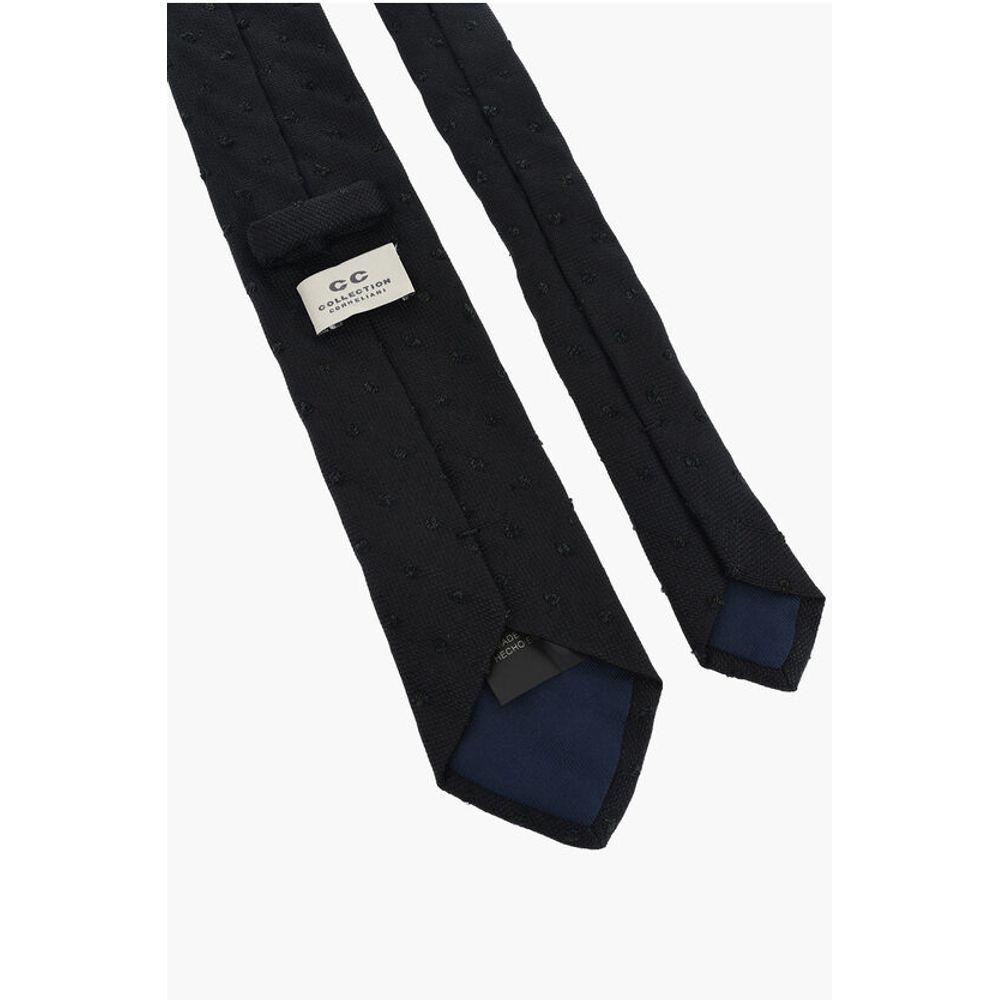 Corneliani CC COLLECTION Jacquard Cotton Blend Tie - Image 3