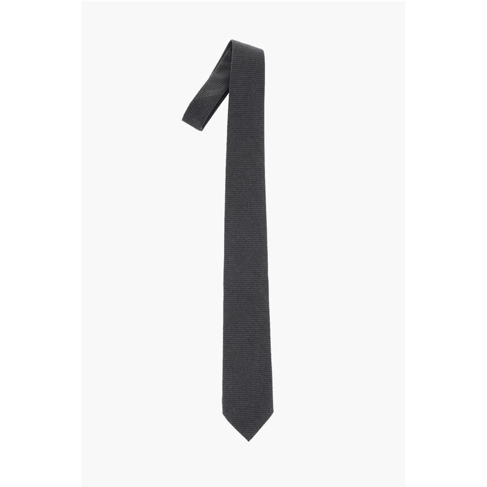 Corneliani Jacquard Wool Tie - Image 4