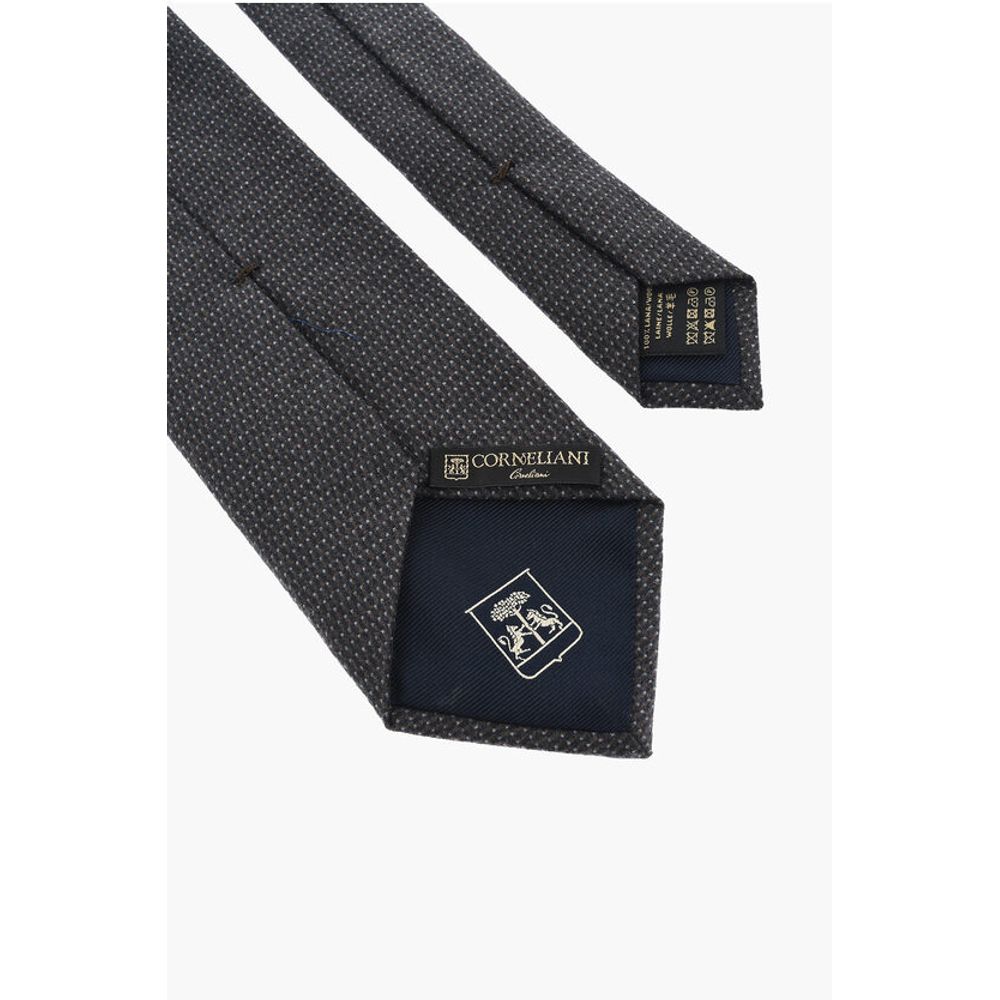 Corneliani Jacquard Wool Tie - Image 6