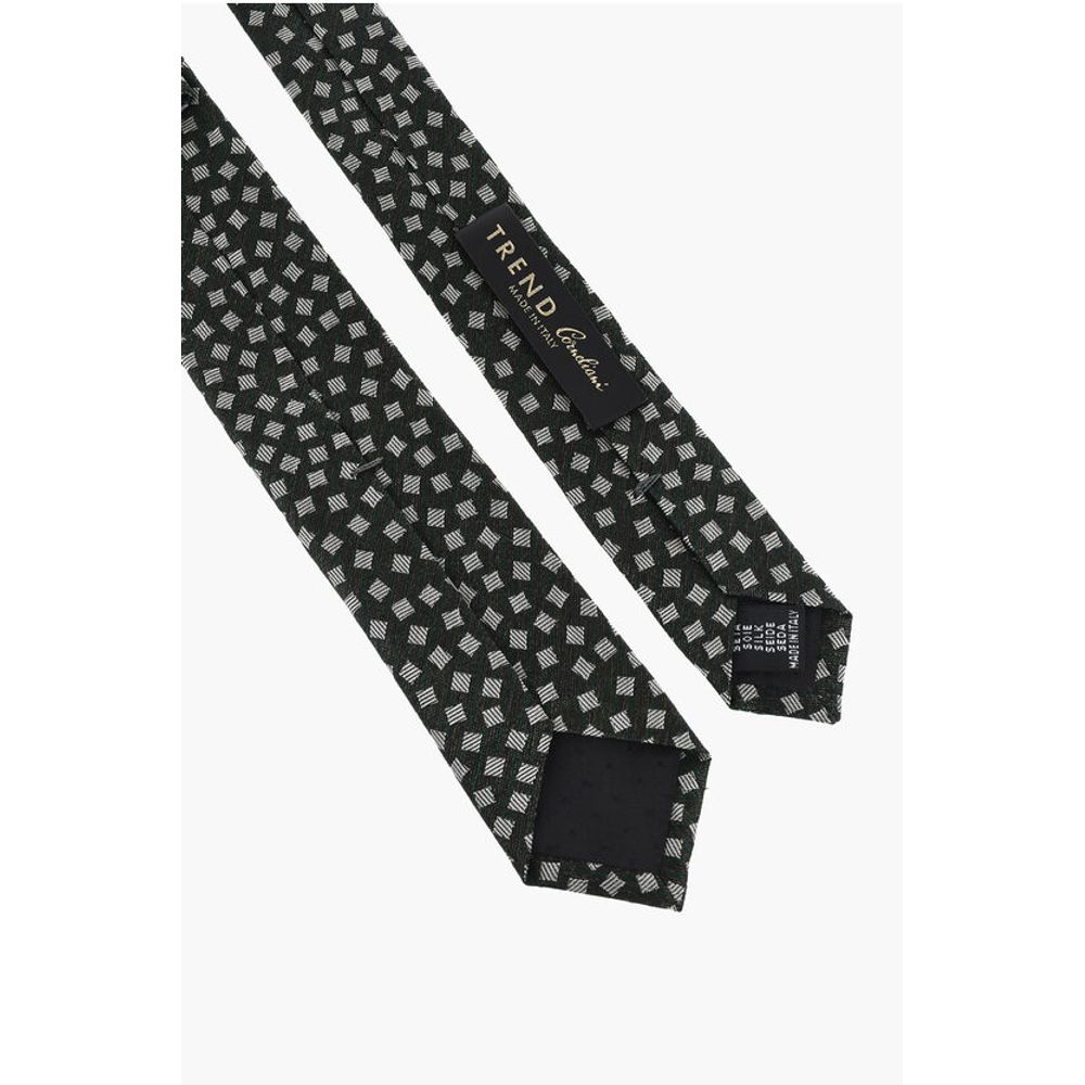 Corneliani TREND Geometric Patterned Silk Tie - Image 3