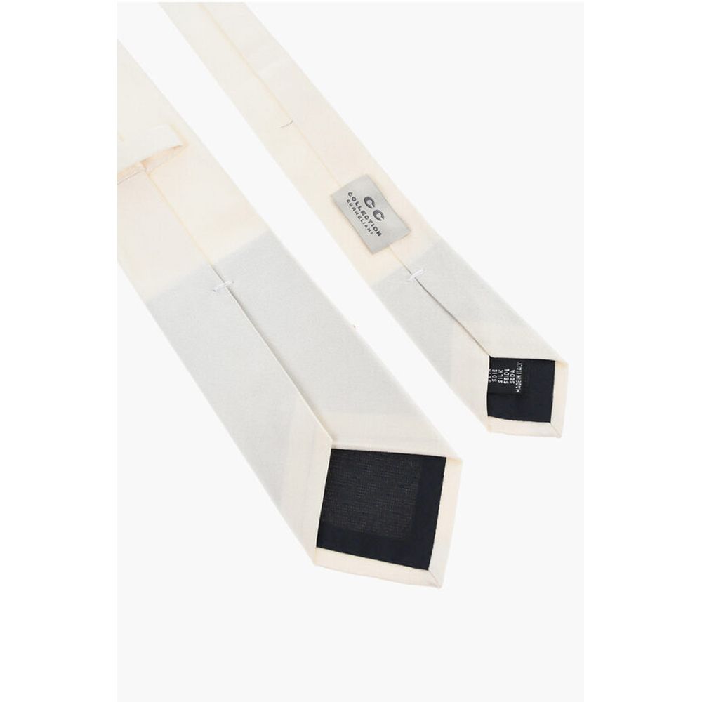 Corneliani CC COLLECTION Silk Satin Slim Tie - Image 3