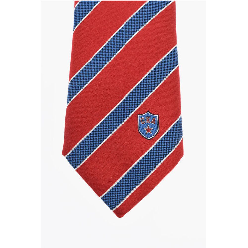 Corneliani Oblique Striped Silk Tie - Image 2