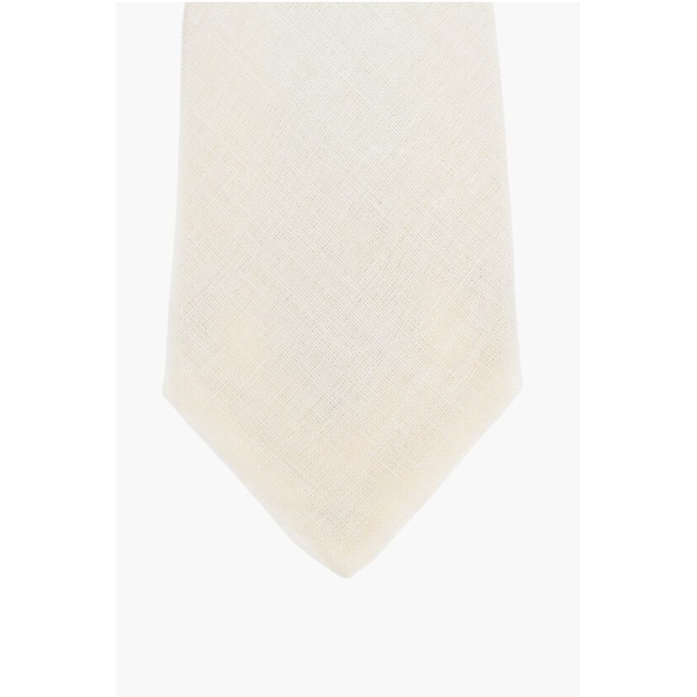 Corneliani Monochrome Linen Tie - Image 2