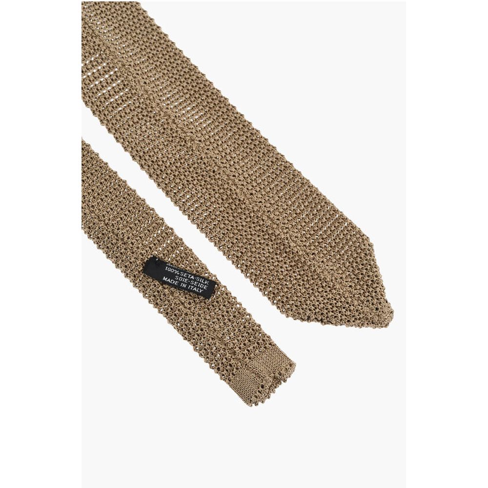 Corneliani Knitted Silk Tie - Image 3
