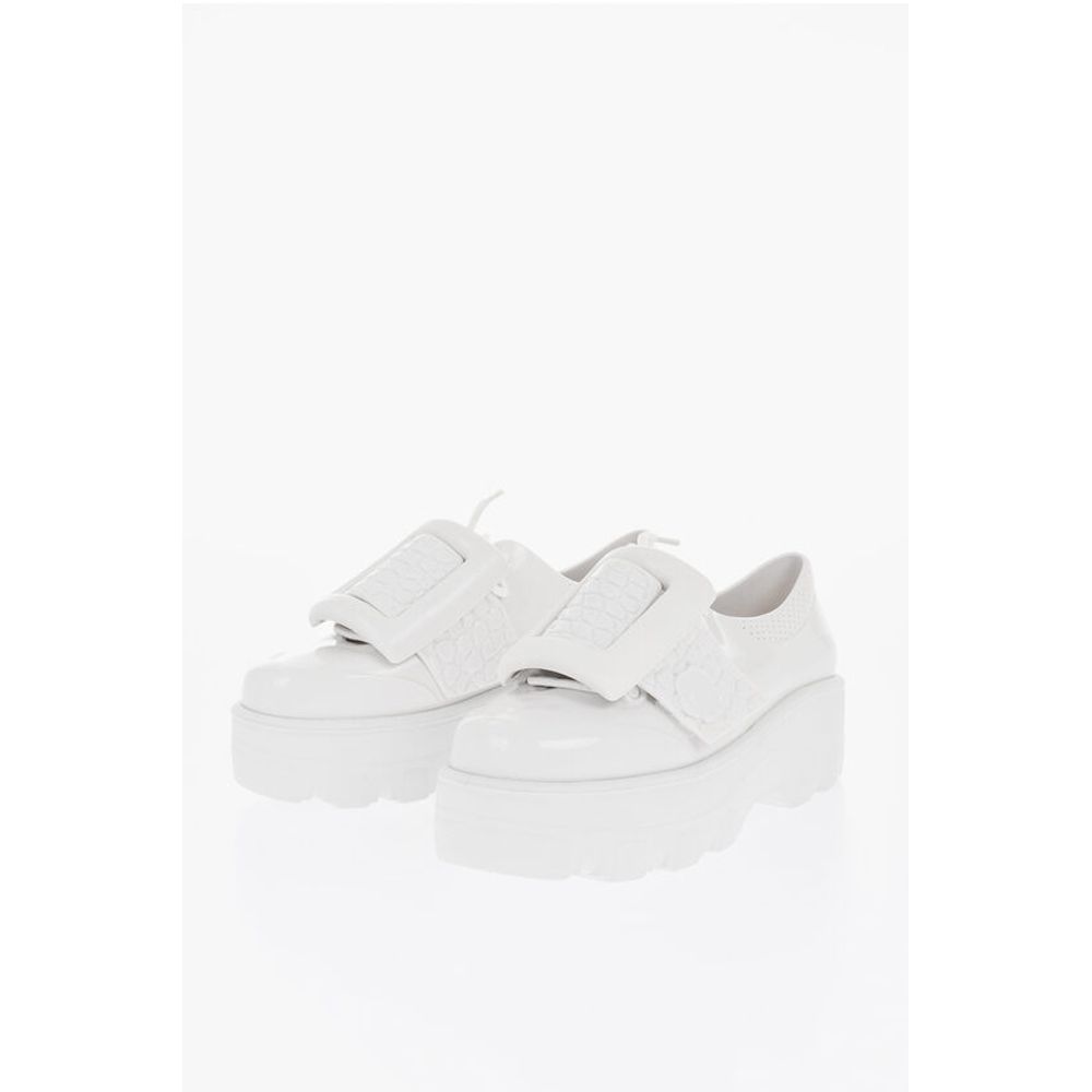 Viktor & Rolf MELISSA Solid Color Rubber Derby Shoes with Maxi Bluckle and