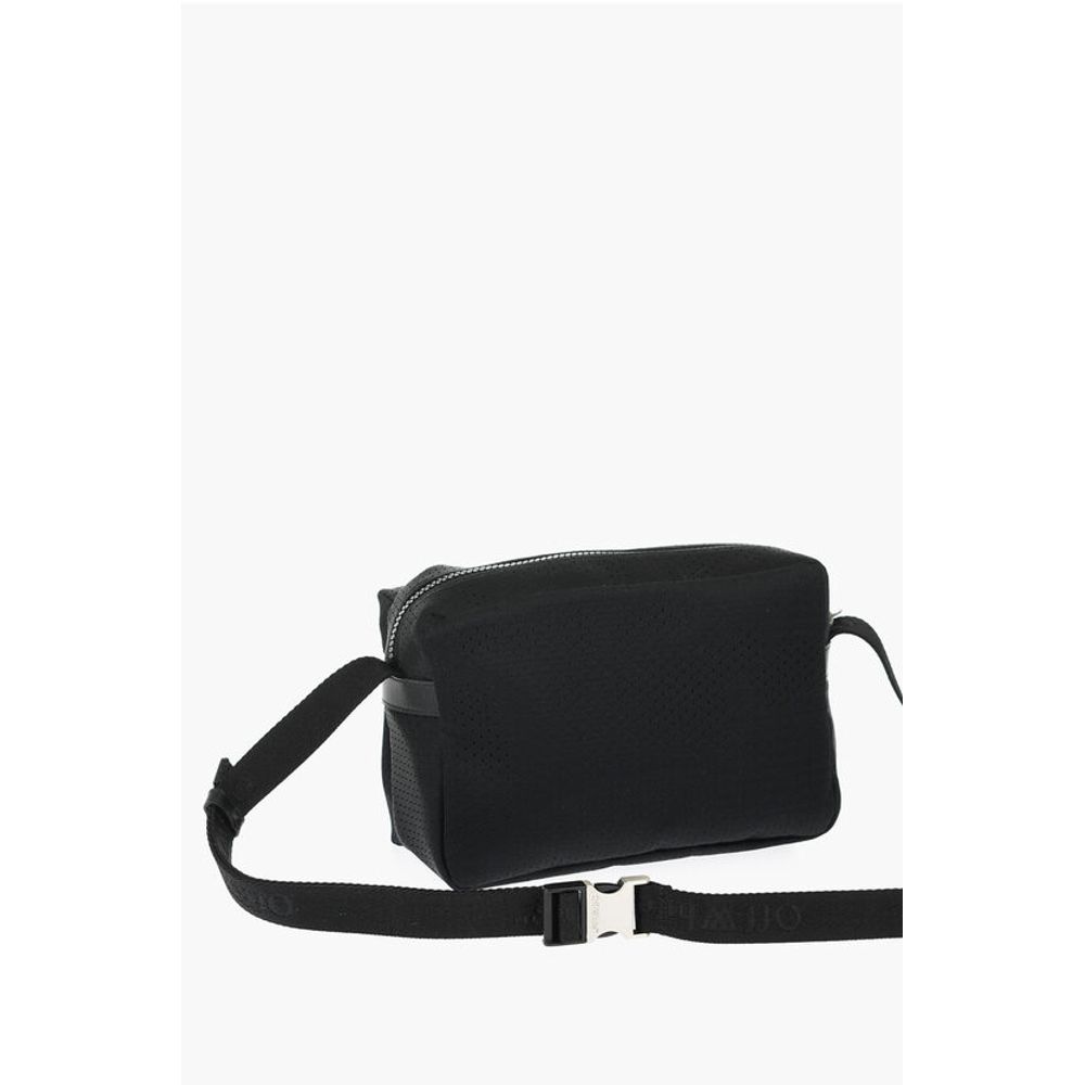 Off-White Perforated Nylon Camera Bag with Printed Logo - Image 2