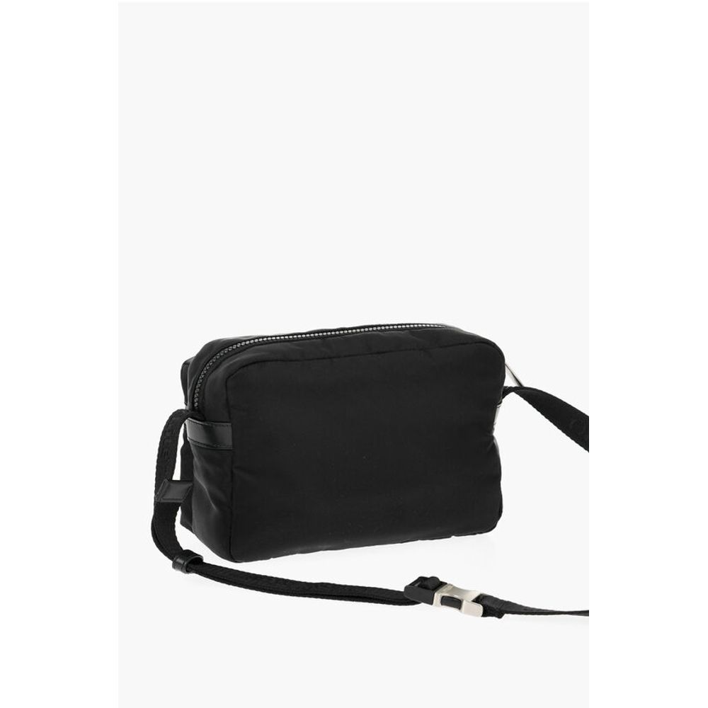 Off-White Solid Color Nylon Camera Bag - Image 2