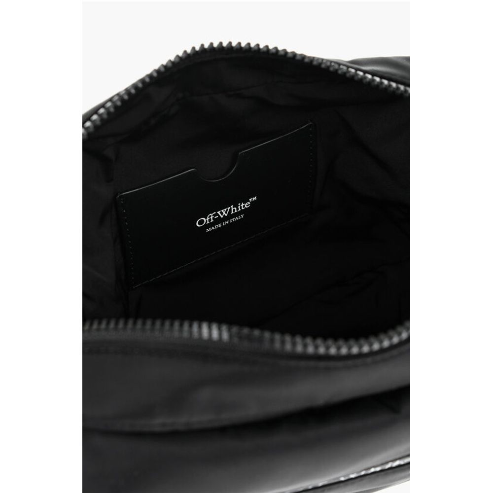 Off-White Solid Color Nylon Camera Bag - Image 4