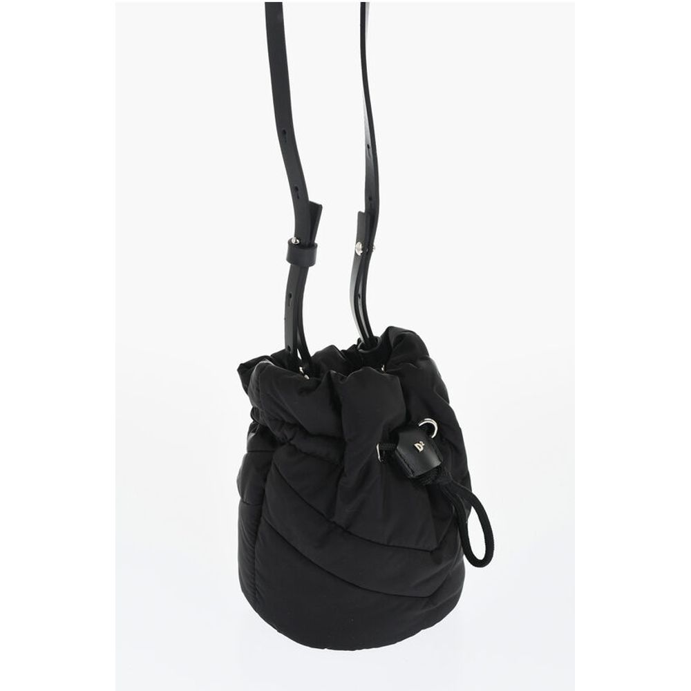 Dsquared² Quilted Bucket Bag with Drawstring - Image 4