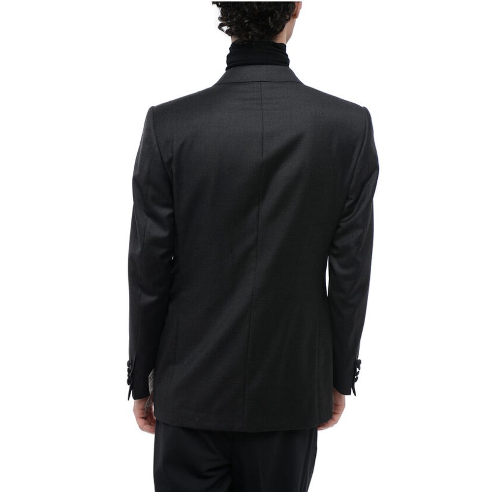 CC Brothers Virgin Wool CERIM.MASTER 1-Button Blazer with Peak Lapel - Image 2