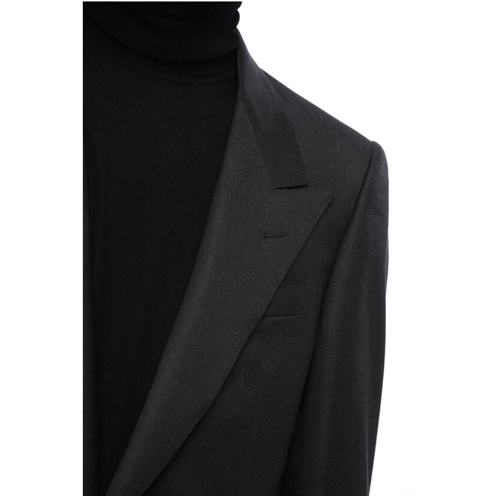 CC Brothers Virgin Wool CERIM.MASTER 1-Button Blazer with Peak Lapel - Image 3