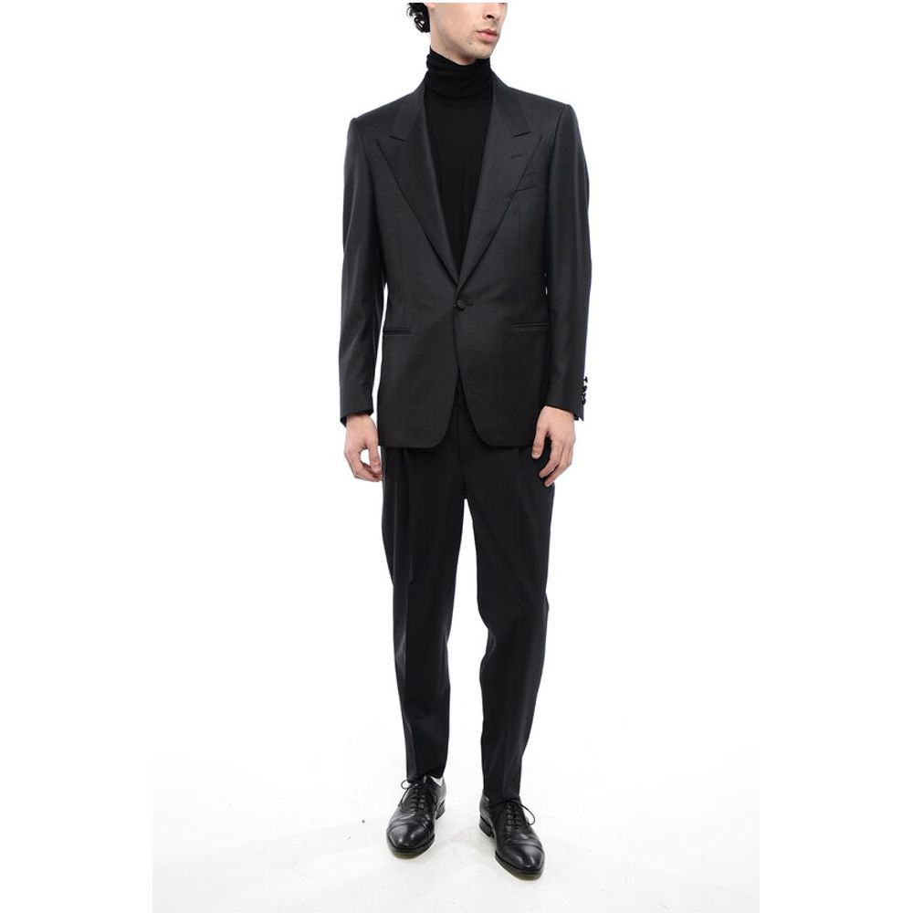 CC Brothers Virgin Wool CERIM.MASTER 1-Button Blazer with Peak Lapel - Image 4