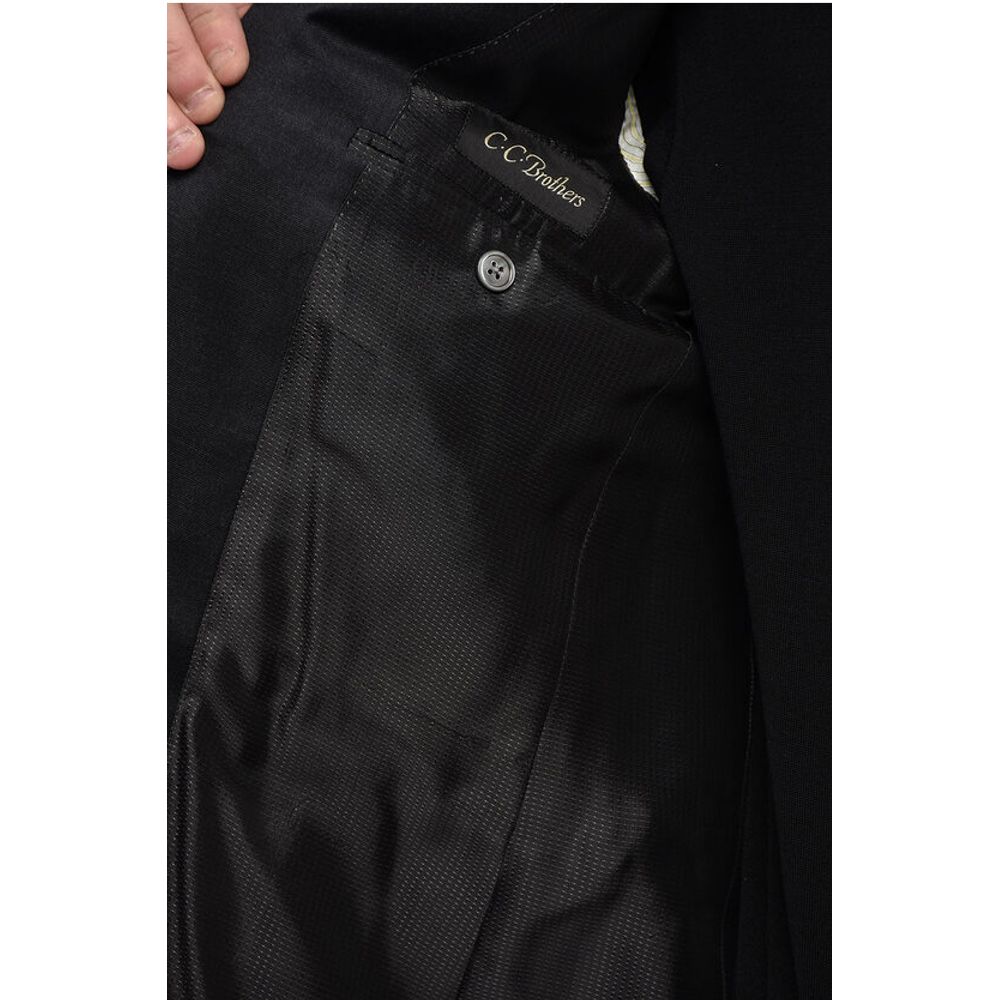 CC Brothers Virgin Wool CERIM.MASTER 1-Button Blazer with Peak Lapel - Image 5