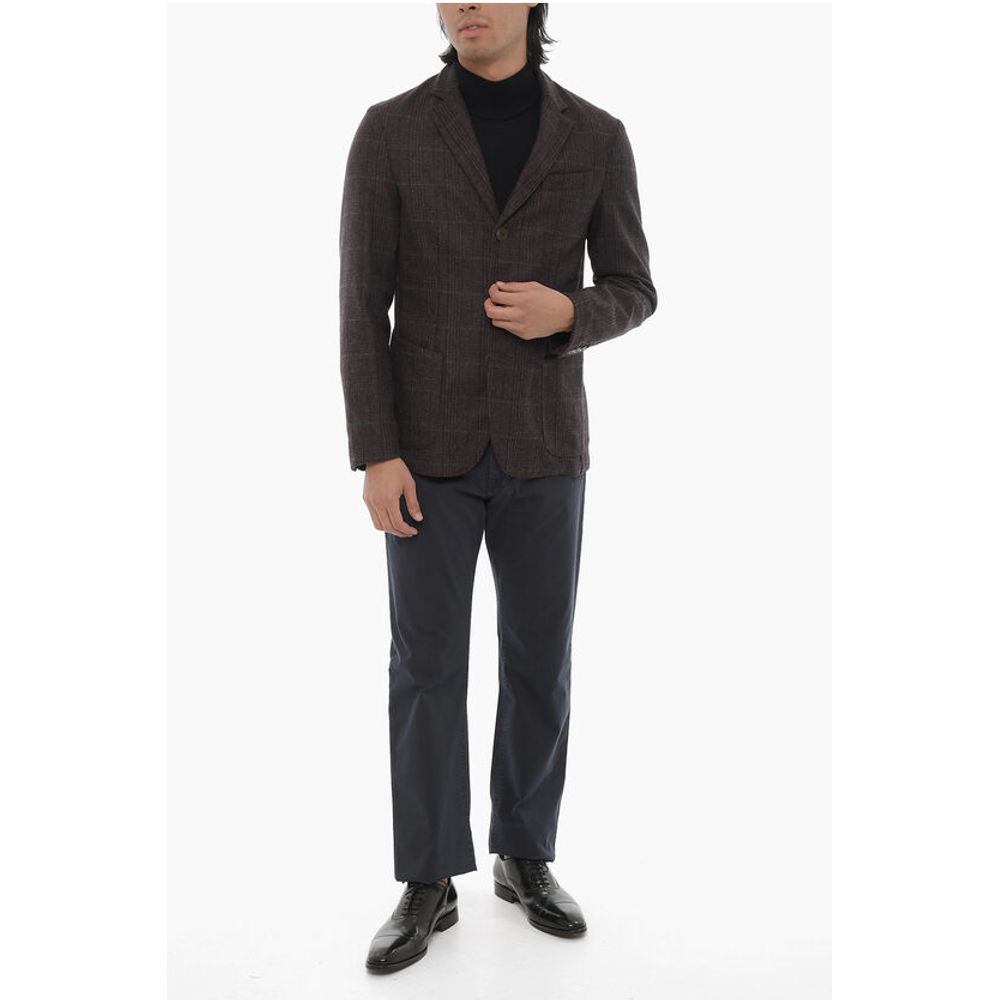 Corneliani CC COLLECTION District Check Wool Blend Blazer - Image 4