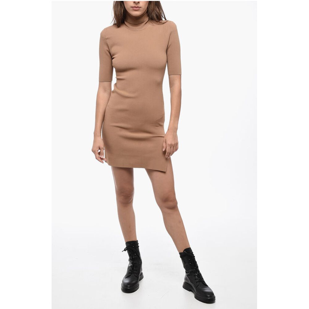 Dsquared² Turtleneck Stretch Fabric Sheath Dress