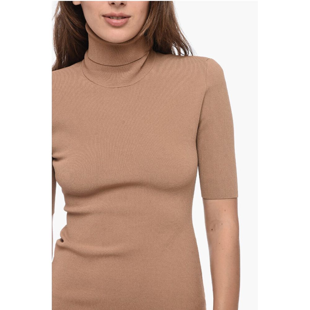 Dsquared² Turtleneck Stretch Fabric Sheath Dress - Image 4