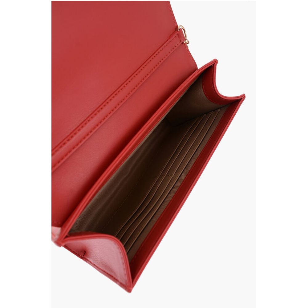 Moschino LOVE Faux Leather Crossbody Bag Embellished with Rhinestones - Image 4