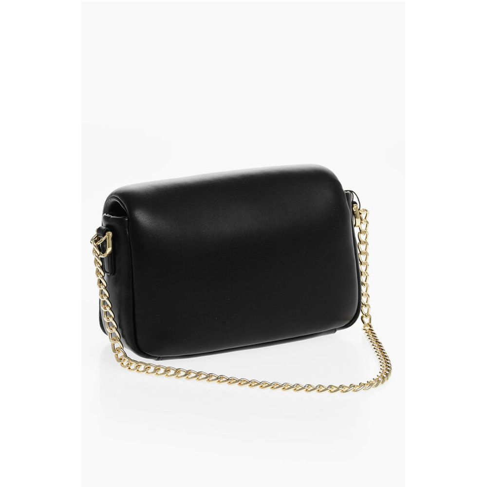 Moschino LOVE Faux Leather Crossbody Bag with Golden Chain - Image 2