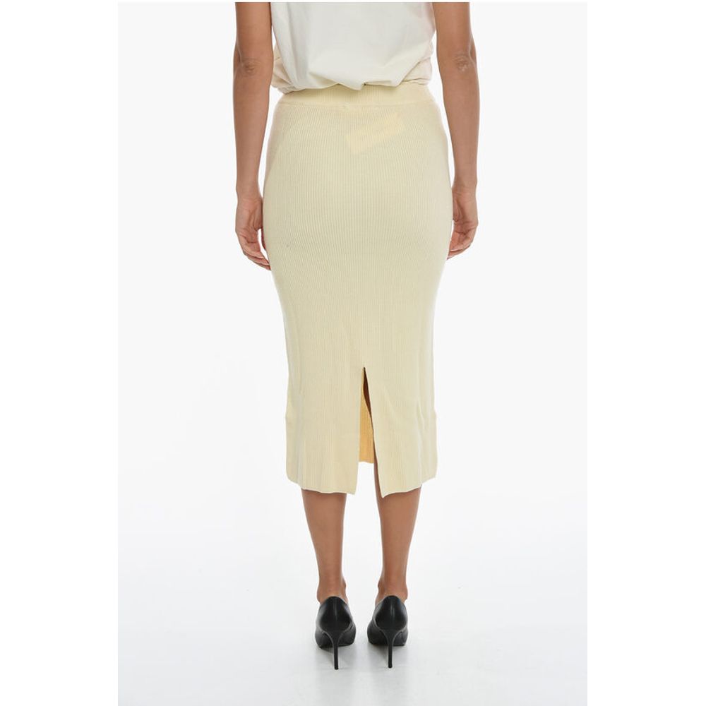Samsoe Samsoe Knitted JOANNE Sheath Maxi Skirt with Slit on the Back - Image 2