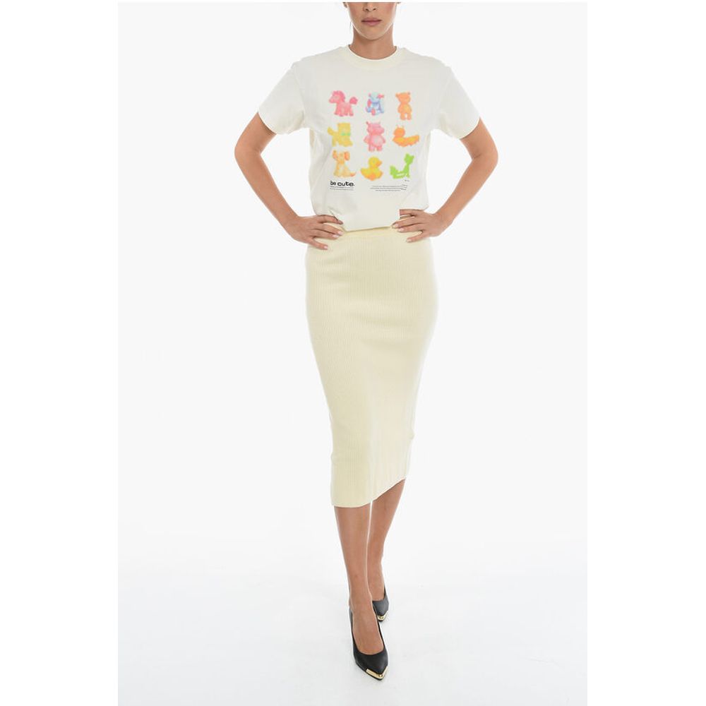 Samsoe Samsoe Knitted JOANNE Sheath Maxi Skirt with Slit on the Back - Image 4