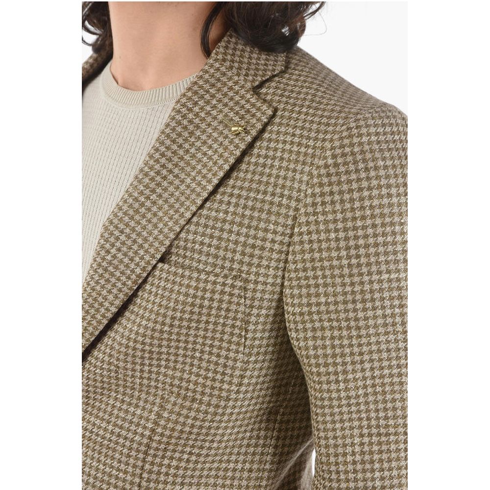 Corneliani CC COLLECTION houndstooth side vents notch lapel REWARD 2-bu - Image 3
