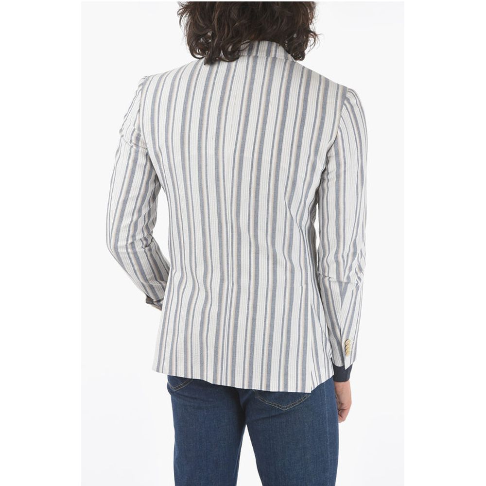 Corneliani CC COLLECTION pencil striped side vents notch lapel REFINED - Image 2