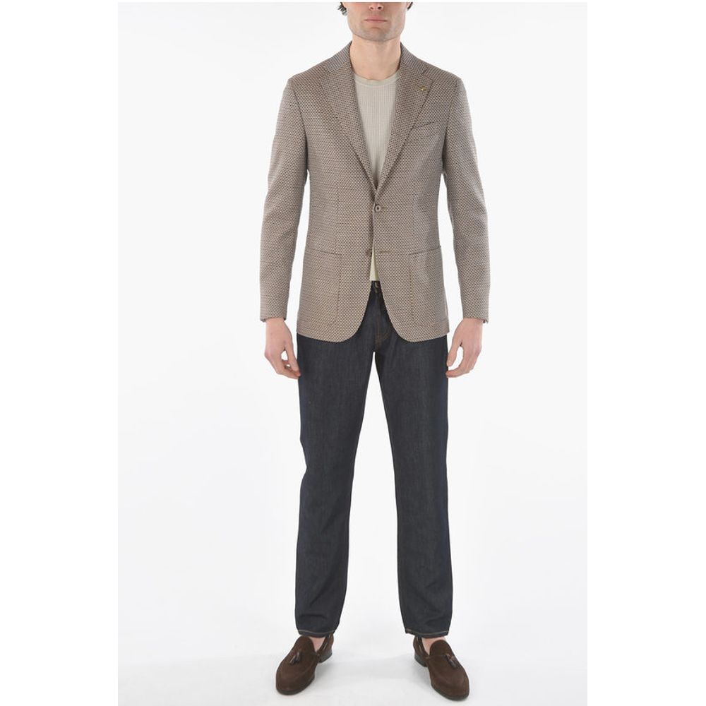 Corneliani CC COLLECTION geometric patterned virgin wool REFINED 2-butt - Image 4