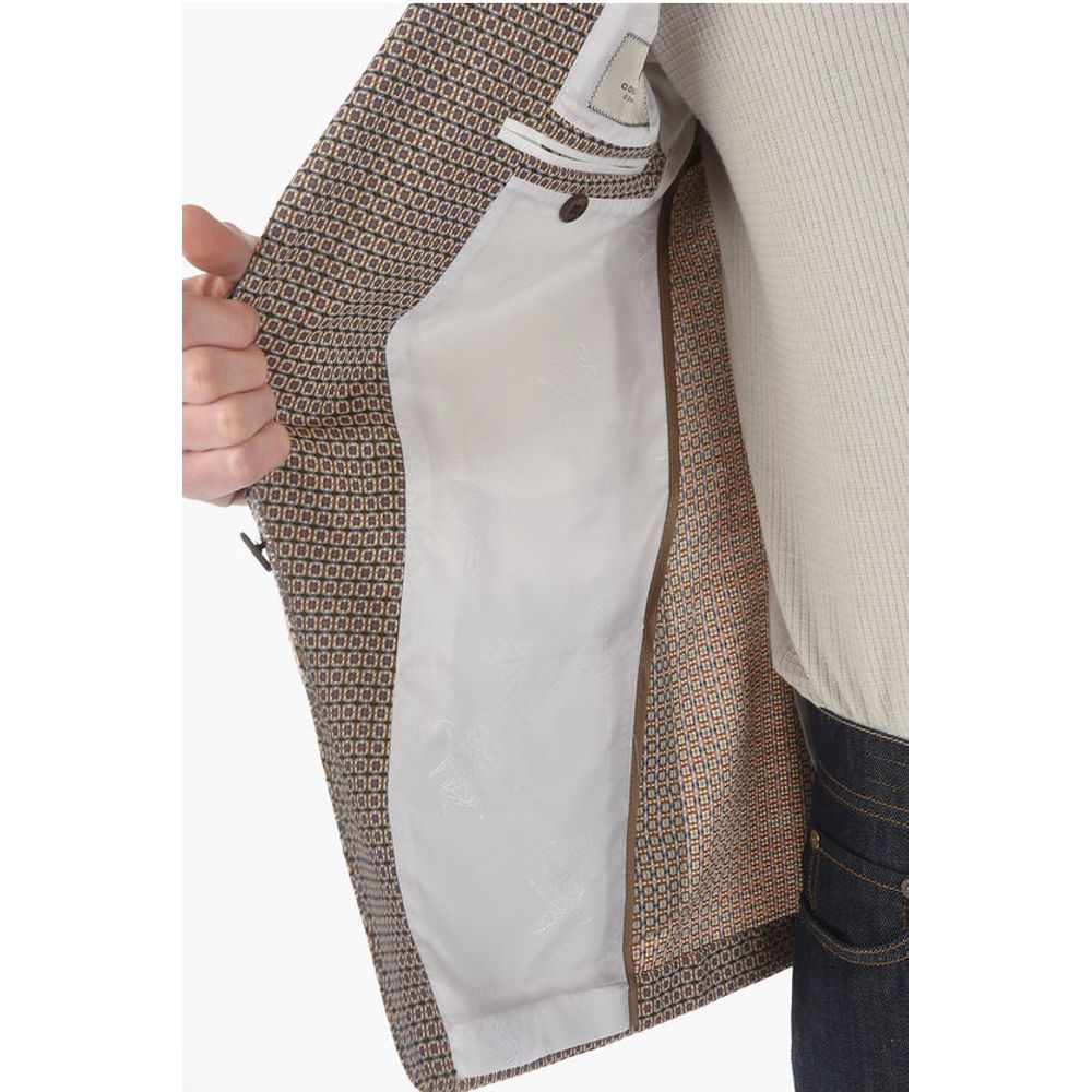 Corneliani CC COLLECTION geometric patterned virgin wool REFINED 2-butt - Image 5