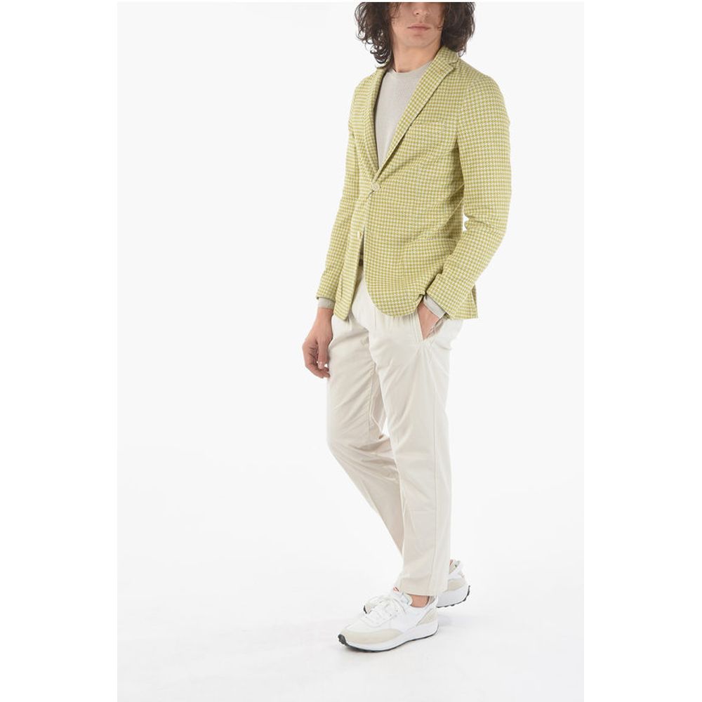 Corneliani CC COLLECTION houndstooth side vents notch lapel RESET 2-but - Image 4