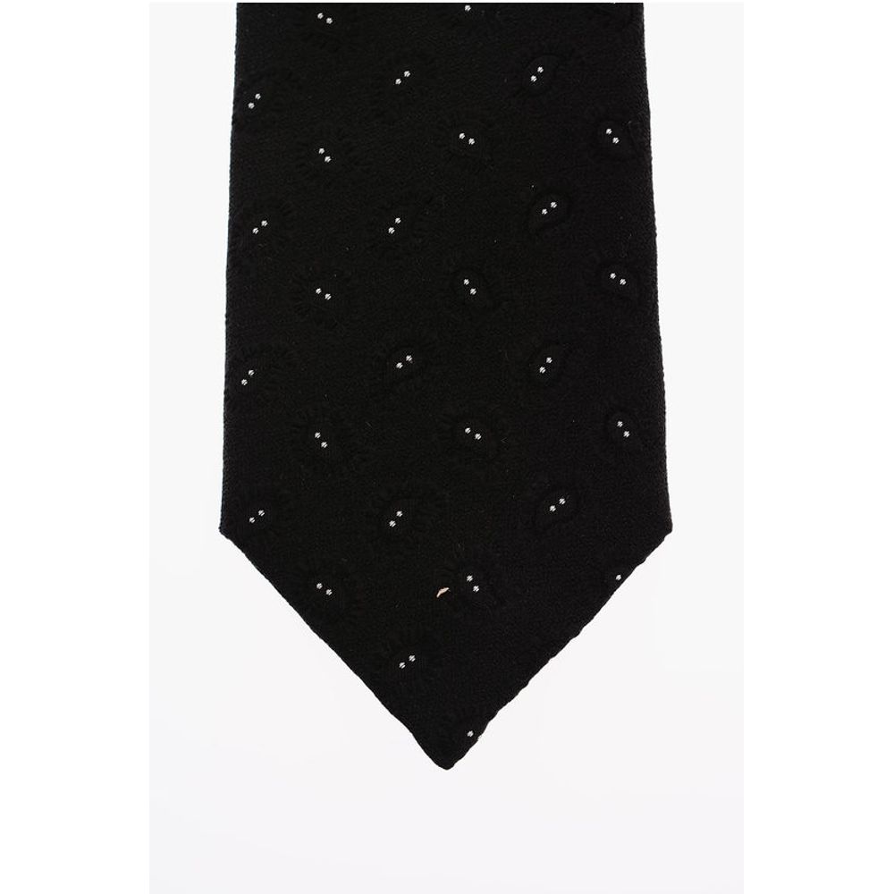 Corneliani Paisley Motif Silk Kipper Tie - Image 2