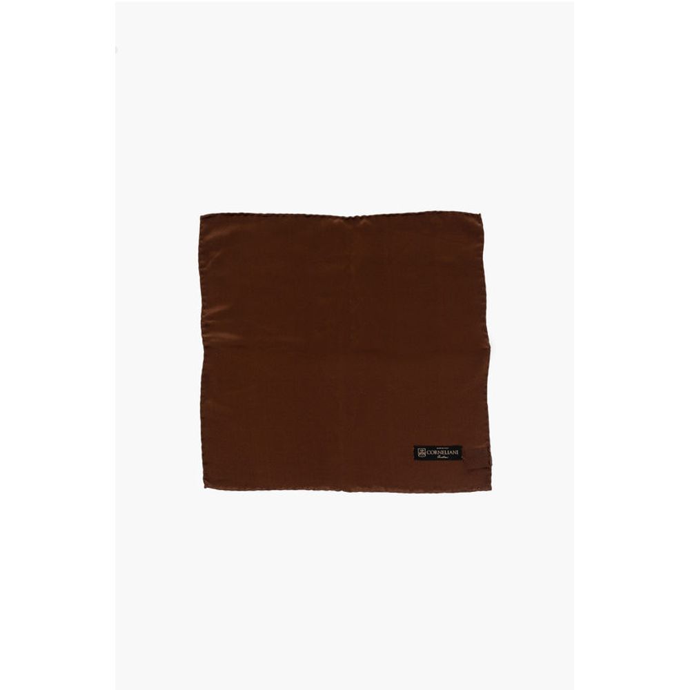 Corneliani Solid Color Silk Pocket Square - Image 2