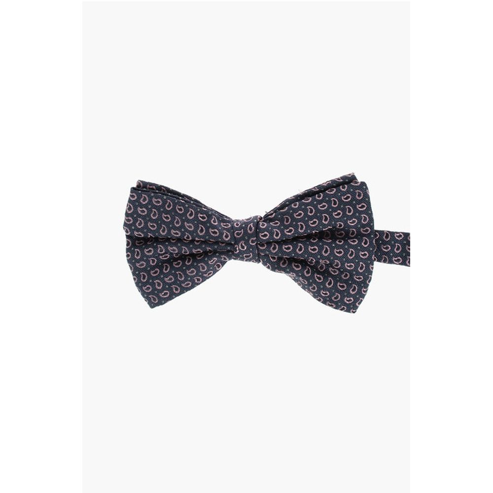 Corneliani Paisley Patterned Silk Bow Tie