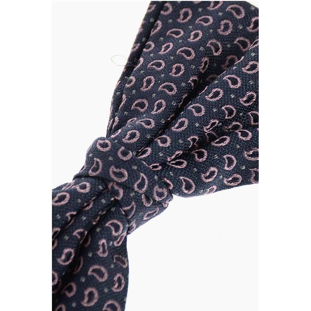 Corneliani Paisley Patterned Silk Bow Tie - Image 2