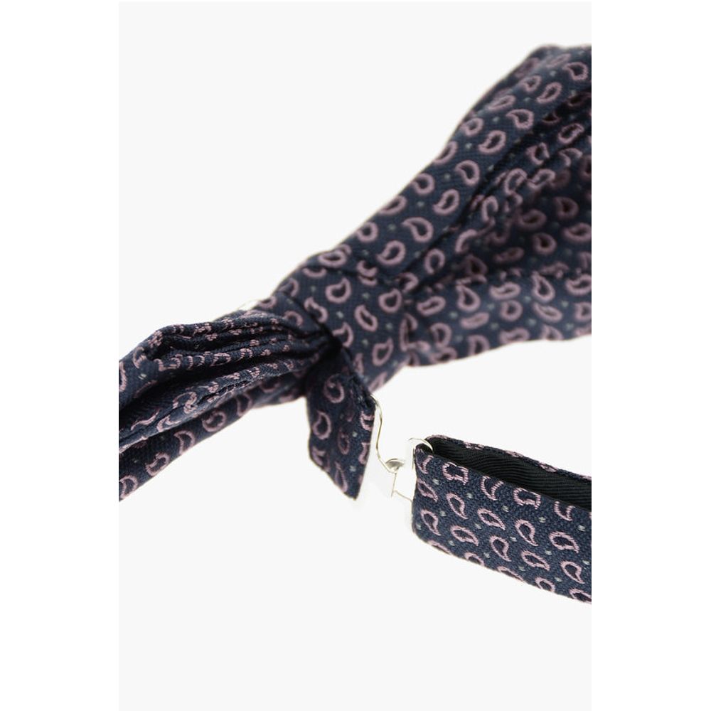 Corneliani Paisley Patterned Silk Bow Tie - Image 3