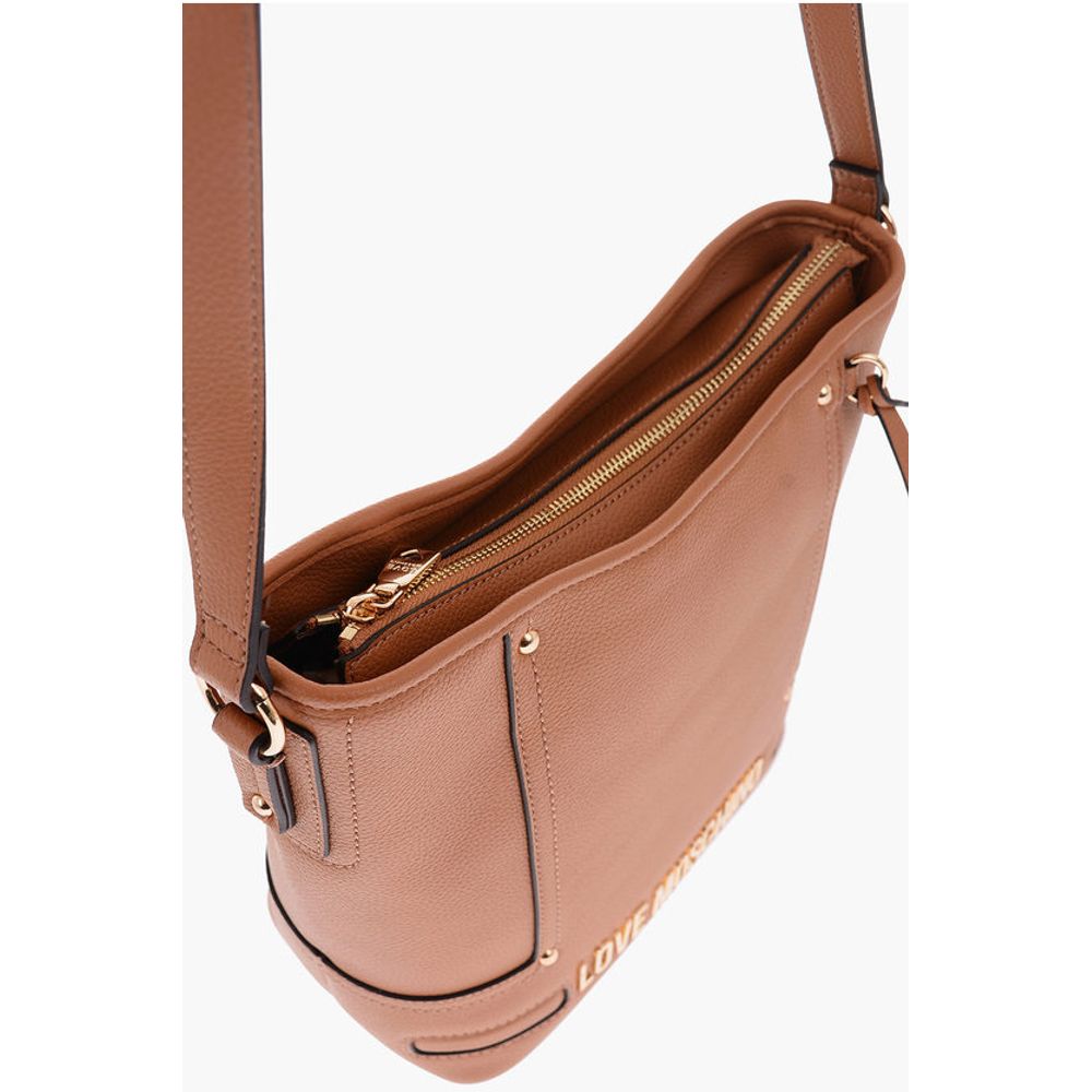 Moschino LOVE golden details faux leather crossbody bag - Image 3