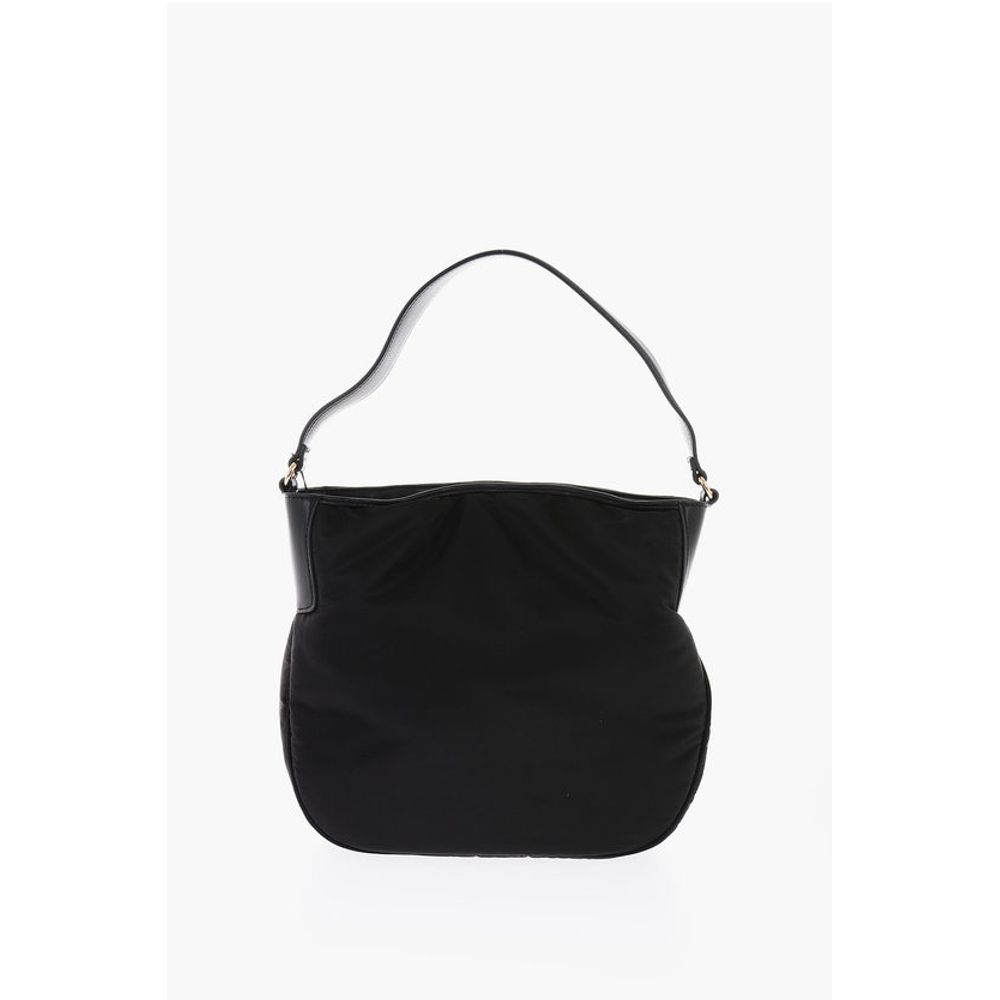 Moschino LOVE golden logo solid color nylon bag - Image 2