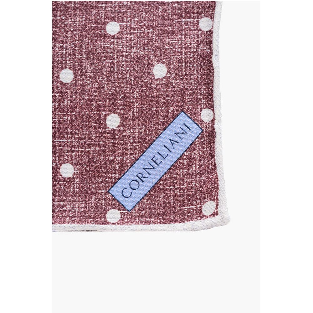 Corneliani Double Patterned Silk Pocket Square - Image 2