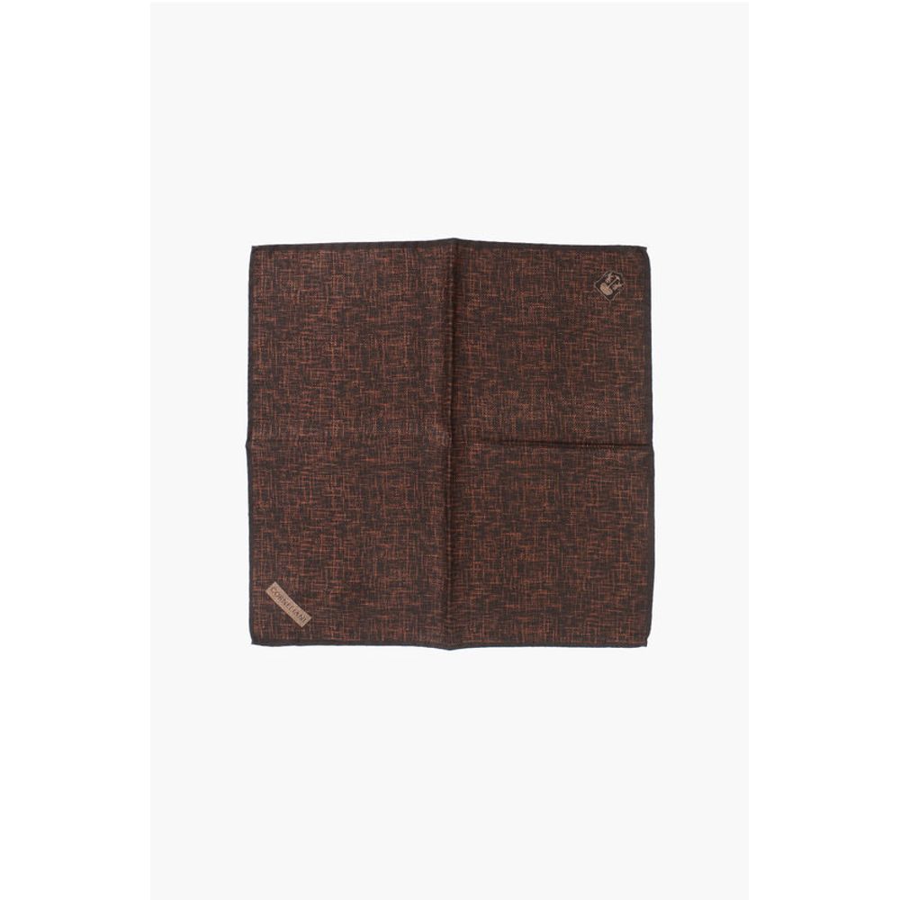 Corneliani Melange Silk Pocket Square
