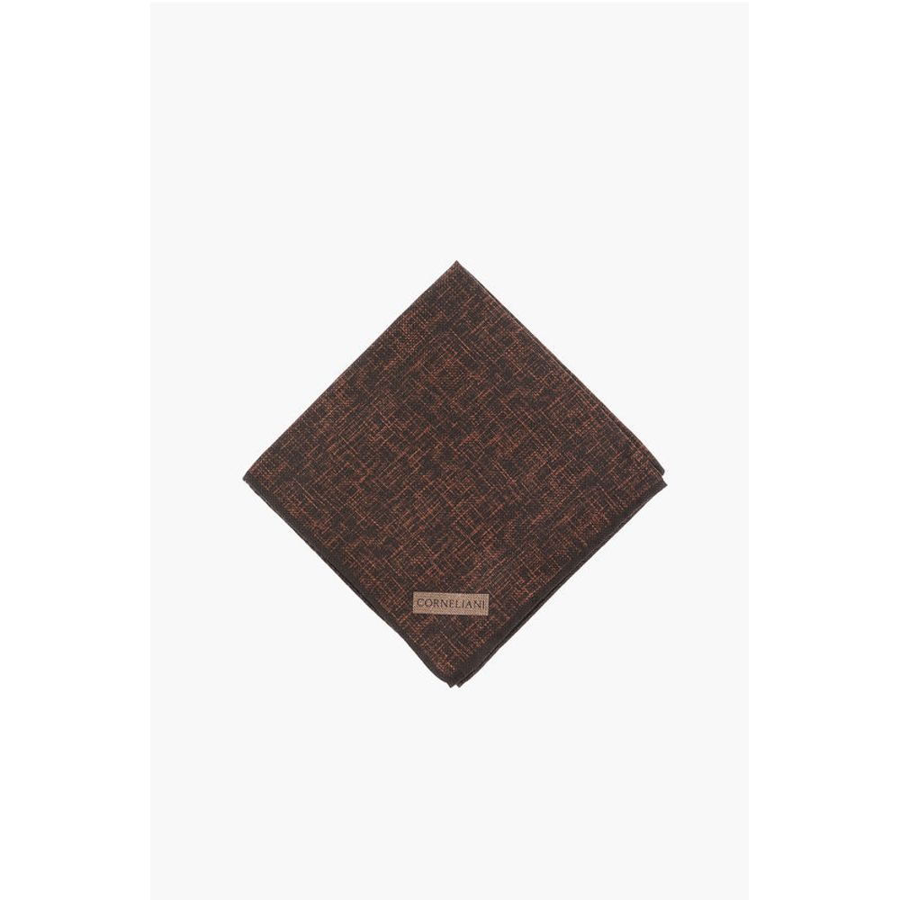 Corneliani Melange Silk Pocket Square - Image 2