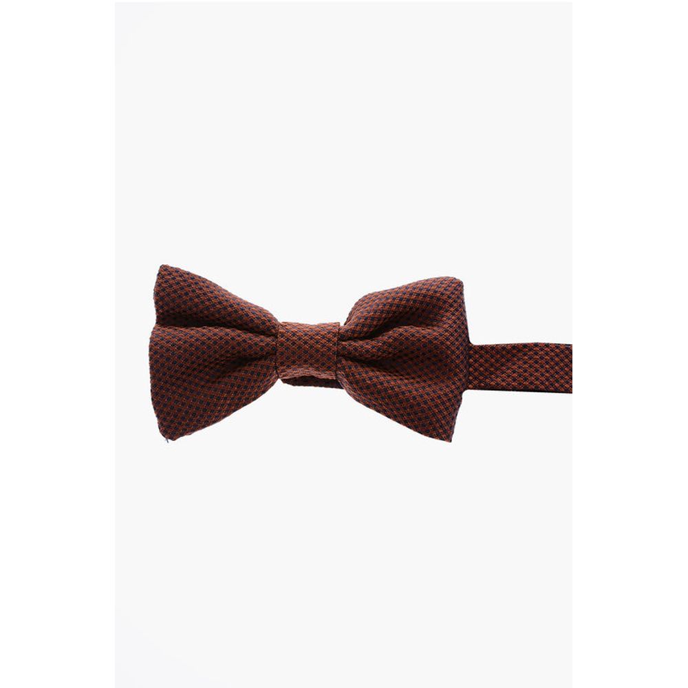 Corneliani Pin Point silk bow tie