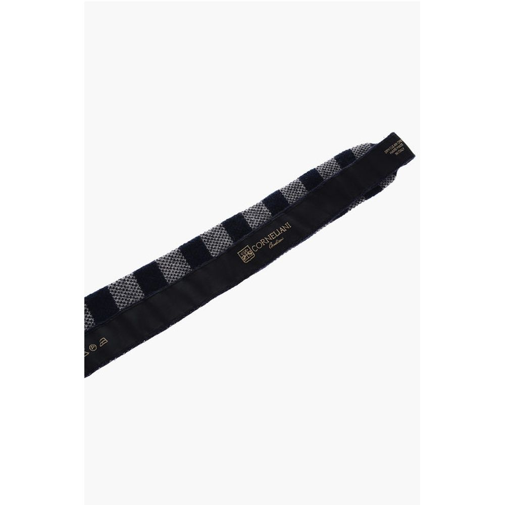 Corneliani Knitted Cashmere Blend Tie with Awning Stripes - Image 3