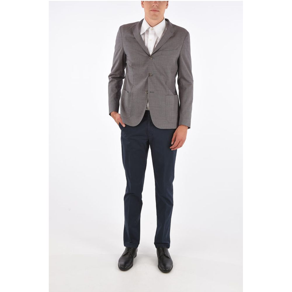 Corneliani CC COLLECTION Blazer REWARD Sfoderato con Motivo Pied de Pou - Image 4