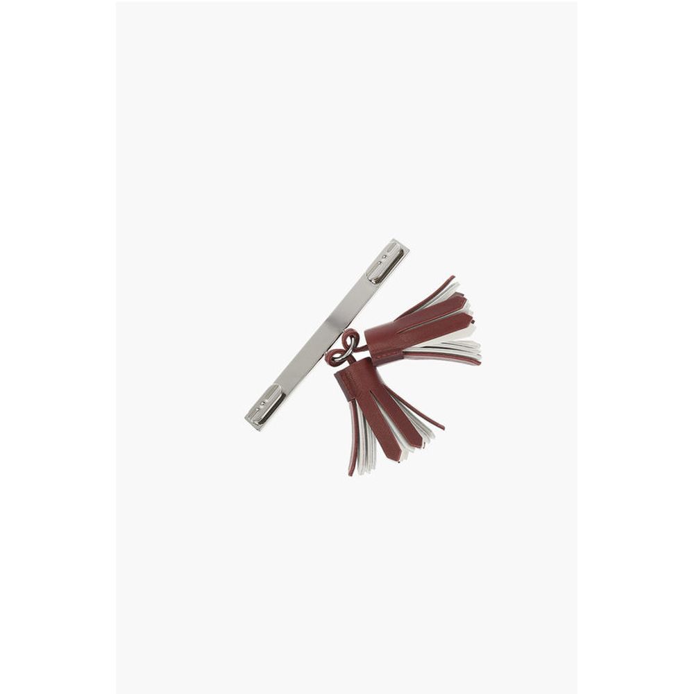Longchamp Leather Clip with Tassels - Image 3